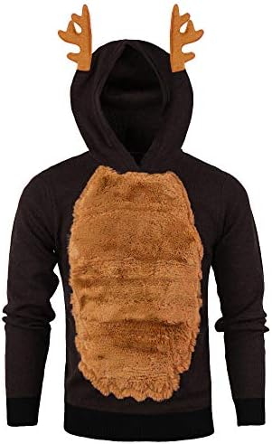 Hoodies for Men thenlian homens outono inverno natal capuz com capuz de capuz de Natal 3d blusa tampo