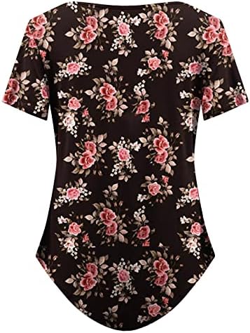 Tshirt Floral Graphic Top Camisole For Girls Fall Summer Cotton Dupe Slim Princesa de Deusa Top Flowy Top 1U