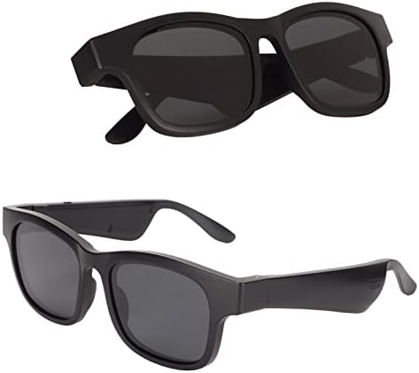 Óculos de áudio inteligentes, óculos de sol de redução de ruído para óculos de sol de áudio inteligentes ao ar livre,