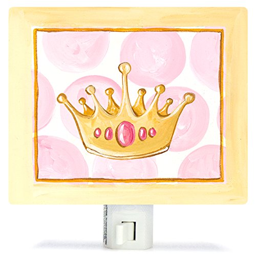 Oopsy Daisy Pe3110 Princess Crown Night Light, 5 x 4, rosa