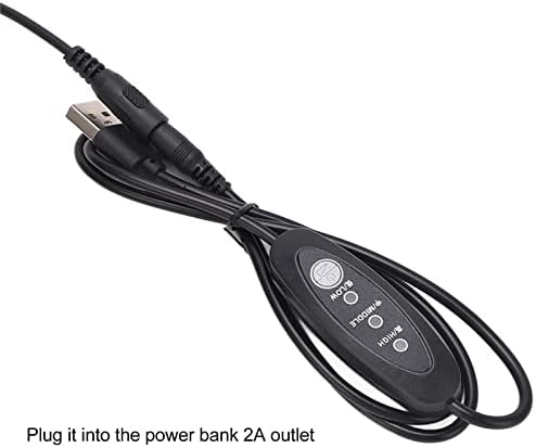 Almofada de aquecimento elétrica USB Okuyonic, dobrável 3 engrenagem de engrenagem leve de aquecimento elétrico multifuncional