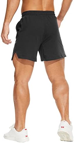 Needbo Mens Gym Sworts Sworts Rápida de exercícios seco que executa shorts esportivos com bolsos pretos xxl