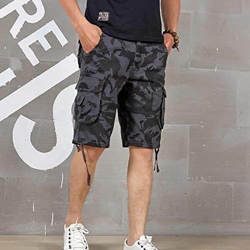 Ymosrh shorts masculinos Casual Coloque as calças cultivadas Multi Pockets Outdoor Palnta de perna reta de shorts