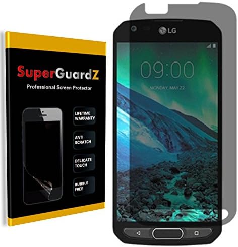 LG X Protetor de tela de risco [Privacidade Anti-Spy]-Superguardz, Anti-Glare, Anti-Scratch, Anti-Bubble [Substituição ao longo da