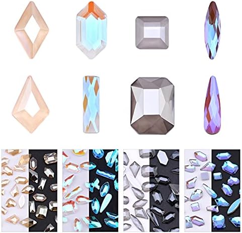 50/100pcs fotochrômica Aurora shrenstones Decoração de unhas Decoração de Cristal Misto de Cristal Partes Nails Acessórios