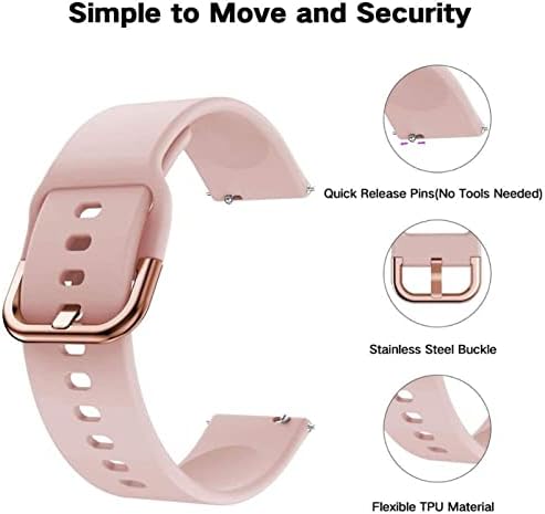 Cinta de faixa de silicone xjim para Garmin Venu/Sq/Venu2 Plus/Forerunner 245 645 Garminmove Sport Smart Watch Bracelet de
