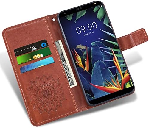 Caixa de telefone para LG K40/K12 Plus/X4 2019/Solo LTE/XPASSE PLUS 2/Harmony 3 Casos de carteira com tela de vidro