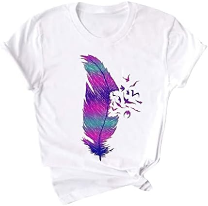 Camiseta conmosado vintage de verano para mujer, blusa de moda con patrón 2023, camiseta informal de manga corta