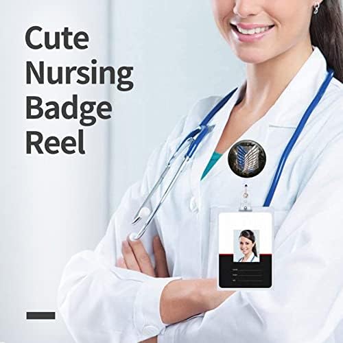 Titular de bobinas de crachá retrátil com clipe de identificação para enfermeiro Nome da etiqueta Cartoon Anime Shield Prind Nursing