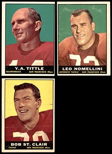 1961 Topps San Francisco 49ers Team Set San Francisco 49ers VG+ 49ers