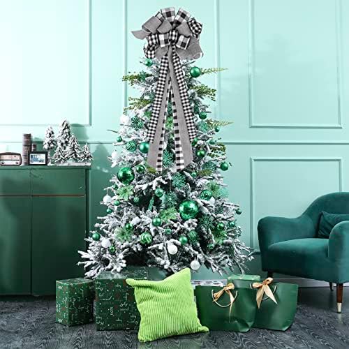 Grande arco do topper de árvore de Natal, 27x12 polegadas de Natal grande arestão com fio malha de malha de aresto topper para garland