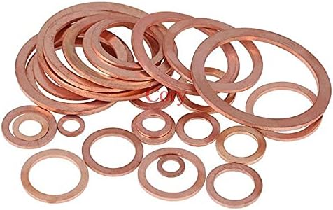 Arruela de cobre sólida anel liso de alça de gasto de vedação de vedação de vedação de vedação de fixação acessórios de hardware