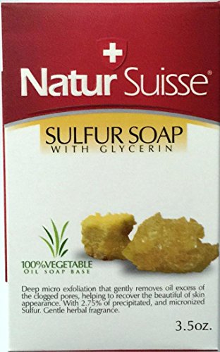 Natur Suisse Jabon de Azufre Sulphur Soap 3,5 oz. Com glicerina