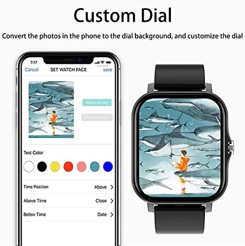 Relógio inteligente para iOS, Android, multifuncional Bluetooth Talk Smartwatch, Monitoramento de Saúde Remoto Tirando
