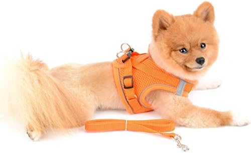 Selmai Soft Mesh Harness for Cats Small Dogs Reflexivo Sem Pull No Chooke Step-In Escape Proof Solded Colet para filho