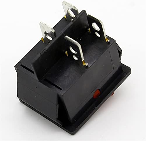 Interruptor de balancim 2pcs/lote vermelho 4 pinos Luz de botão liga/desliga para botão de barco 250V 16A AC AMP 125V/20A