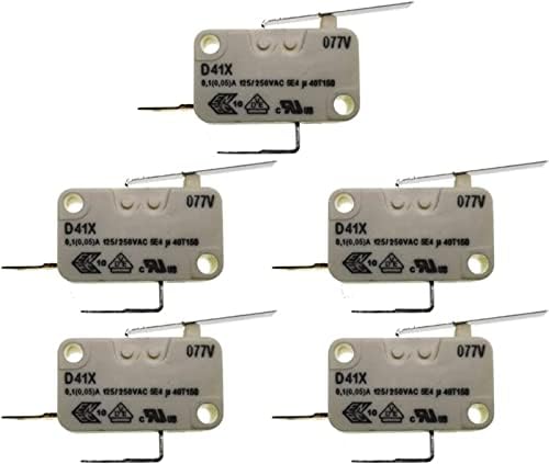 Micro comutadores 5pcs D41X Micro interruptor D41 0,1A250V 125-250VAC 5E4 40T150