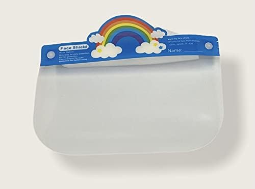 Rainbow Children's Face Shields 5 pacote