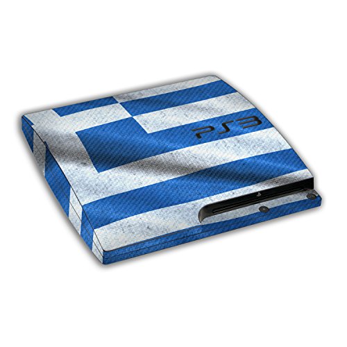 Sony PlayStation 3 Slim Design Skin Bandeira da Grécia adesivo de decalque para PlayStation 3 Slim