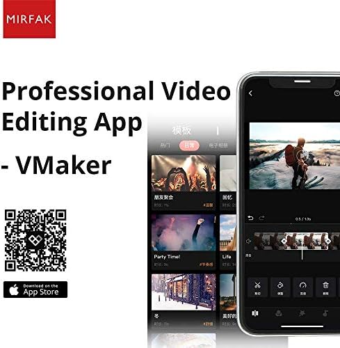 Kit de mirfak vlogging para iPhone Android Smartphone, microfone, tripé, pólo de extensão de até 695mm para transmissão ao vivo e família