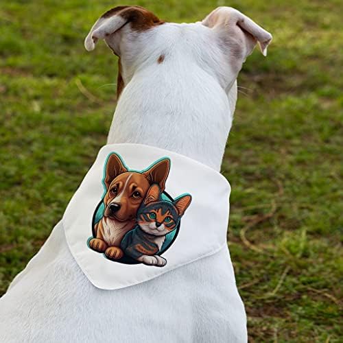 Gatos e cães Pet Bandana Collar - Best Friends Quotes Scarf Collar - Printed Dog Bandana - XL