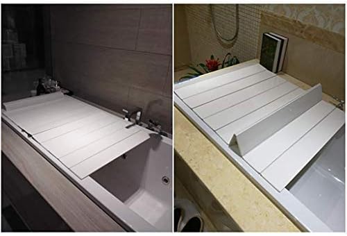 Tampa da banheira acentuer anti-poeira tampa de isolamento de banheira dobrável na placa dobrável PVC Tampa de banheira