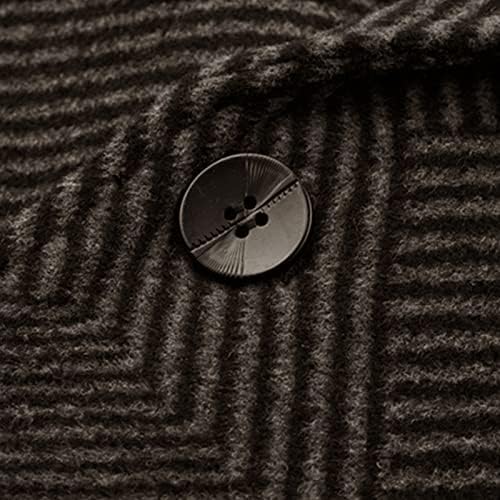 Masculino casual de lã de lã Blazer Herringbone Tweed Jaqueta de negócios de dois botões de negócios casaco esportivo