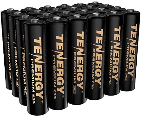 TENERGY Premium Pro recarregável baterias AAA, bateria de 1100mAh NIMH AAA de alta capacidade, baterias recarregáveis ​​de
