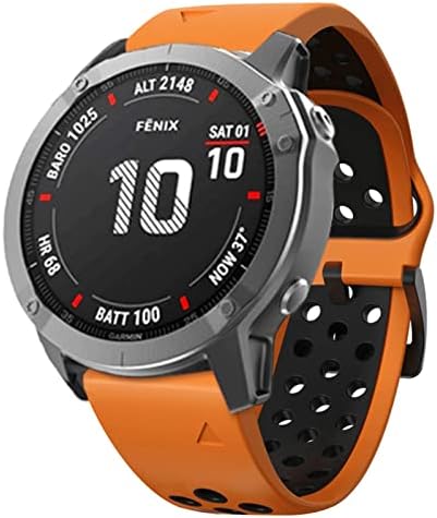 Djdlfa smart relógio silicone watch band strap for garmin fenix 7 7x 6x 6 pro 5x 5 mais 3hr Easy ajuste rápida pulseira rápida
