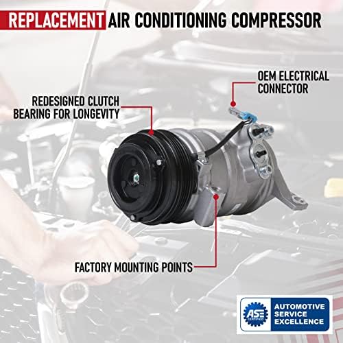 Compressor de substituição AC - Compatível com Cadillac, Chevrolet, GMC - Escalade, Avalanche, Colorado, Silverado 1500,