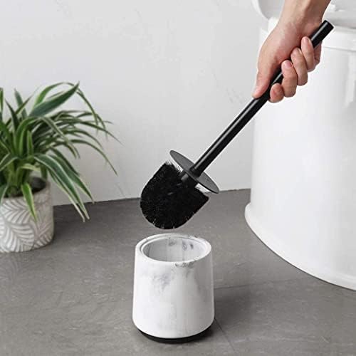 Escova de vaso sanitário para escova de vaso sanitário de banheiro e mármore de imitação de suporte com escova de vaso