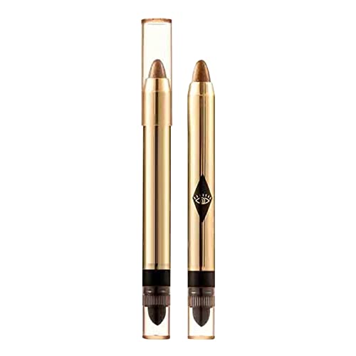 NPKGVia High -marca -texto de marca d'água Lápis cosmético Glitter Shadow Pen da sobrancelha Lápis de cor fácil de usar
