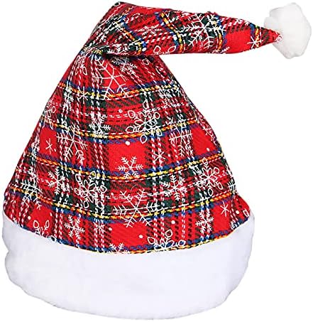 Natal Papai Noel Hat pelúcia chapéus de Natal para festa de fantasia de Natal e presente de evento de férias