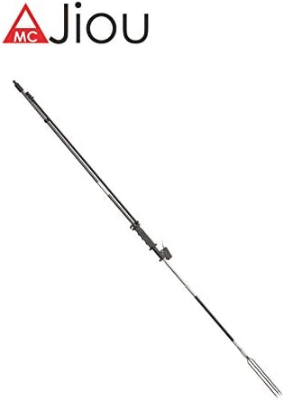 A-jiou Pólo de pesca Spear Trigger Carbon 6 'Viagem 3 peças Sling havaiana com 3 ponta de ponta e bolsa