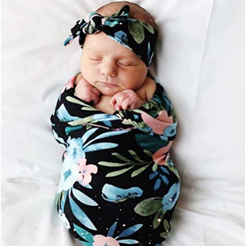 Nuobesty Baby Girl Hats Premie Swaddle Recém -nascido Recebendo Cobertores, Saco de Babil