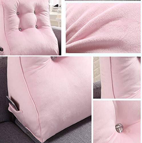 Topy preenchido com travesseiro triangular de cunha Suporte de travesseiro de leitura almofada de backrest para sofá-cama mulher