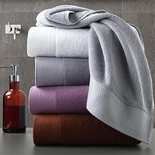 JGQGB grande toalha grossa conjunto de cores sólido Toalha de banheiro de algodão Mão de rosto de cara de chuveiro para