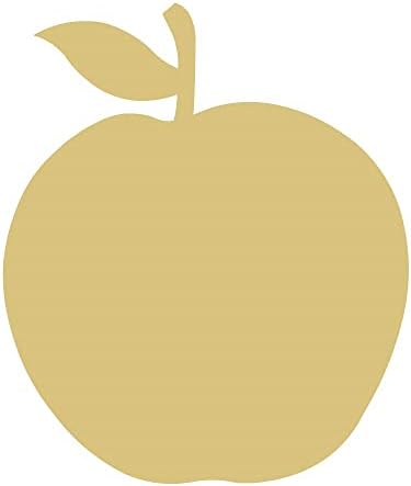Apple Cutout inacabado a lenha comida Decoração de verão Decisão todos os dias cabide mdf Shape Canvas Style 3