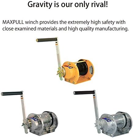 Maxpull Aço inoxidável engrenagem de engrenagem pesada levantamento manual, puxando guincho manual com freio automático, capacidade