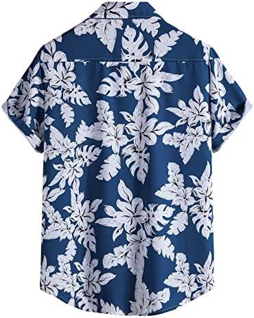 Roupas de trilhas de 2 peças para homens estiram camisa havaiana impressa em 3D e conjuntos curtos de exercícios de férias vintage