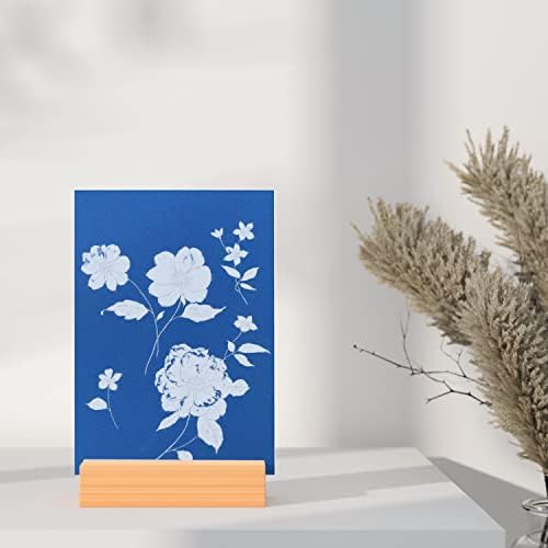 Luter 32pcs papel de cianótipo, papel de arte natural, papel de impressão solar com alta sensibilidade com folhas de acrílico