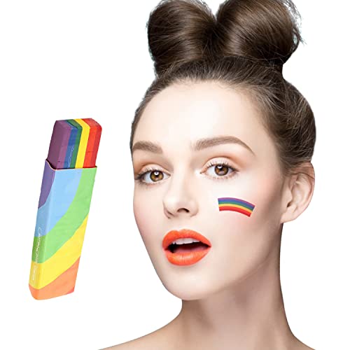 Rainbow Face Body Pintura Face Pintura Kit Lavável LGBT Bandeira Pintura Face Pintura Gay lésbica lésbica tinta maquiagem