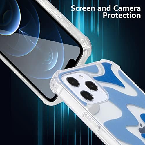 Defbsc Clear Caso para iPhone 12 e iPhone 12 Pro, casos de pára-choques claros com proteção à prova de choques à prova de ar,