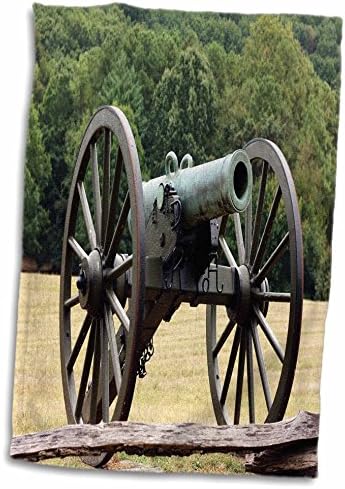 3drose florene patriótico - canhão de guerra civil - toalhas