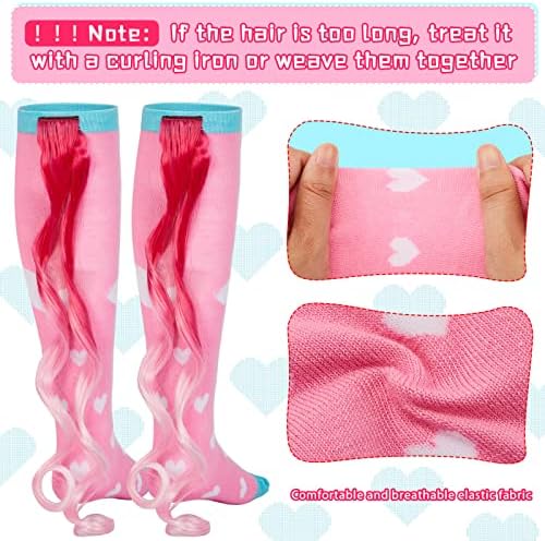 4 pares unicórnio meias com cauda colorida animal louco meias para meninas longas meias de exercícios de unicórnio Presentes