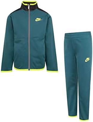 Nike Little Boy Sportswear ilumine a jaqueta com zíper e corredor de calça tricot 2 peças de 2 peças