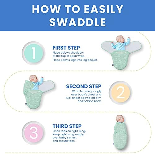 Delta Crianças Little Lits Swaddle Ajuste Wrap- algodão-tamanho extra pequeno, cabe aos bebês de 0 a 3 meses/4-7