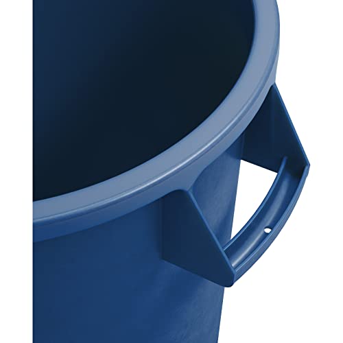 Carlisle FoodService Products CFS Bronco redonda de lixo de lixo de lixo 10 galões - azul