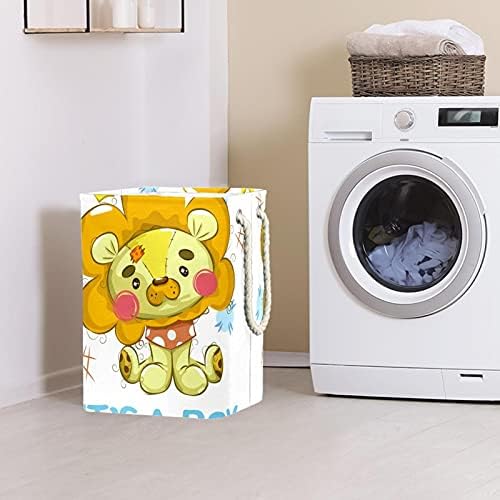 Ndkmehfoj fofo bebê luão de pelúcia é um garoto cesto de lavanderia cestas de roupas sujas de roupas sujas de roupa