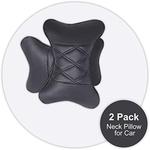 2 travesseiro de pescoço para carro - travesseiro de apoio de carro para alívio da dor no pescoço, correção de postura, conforto